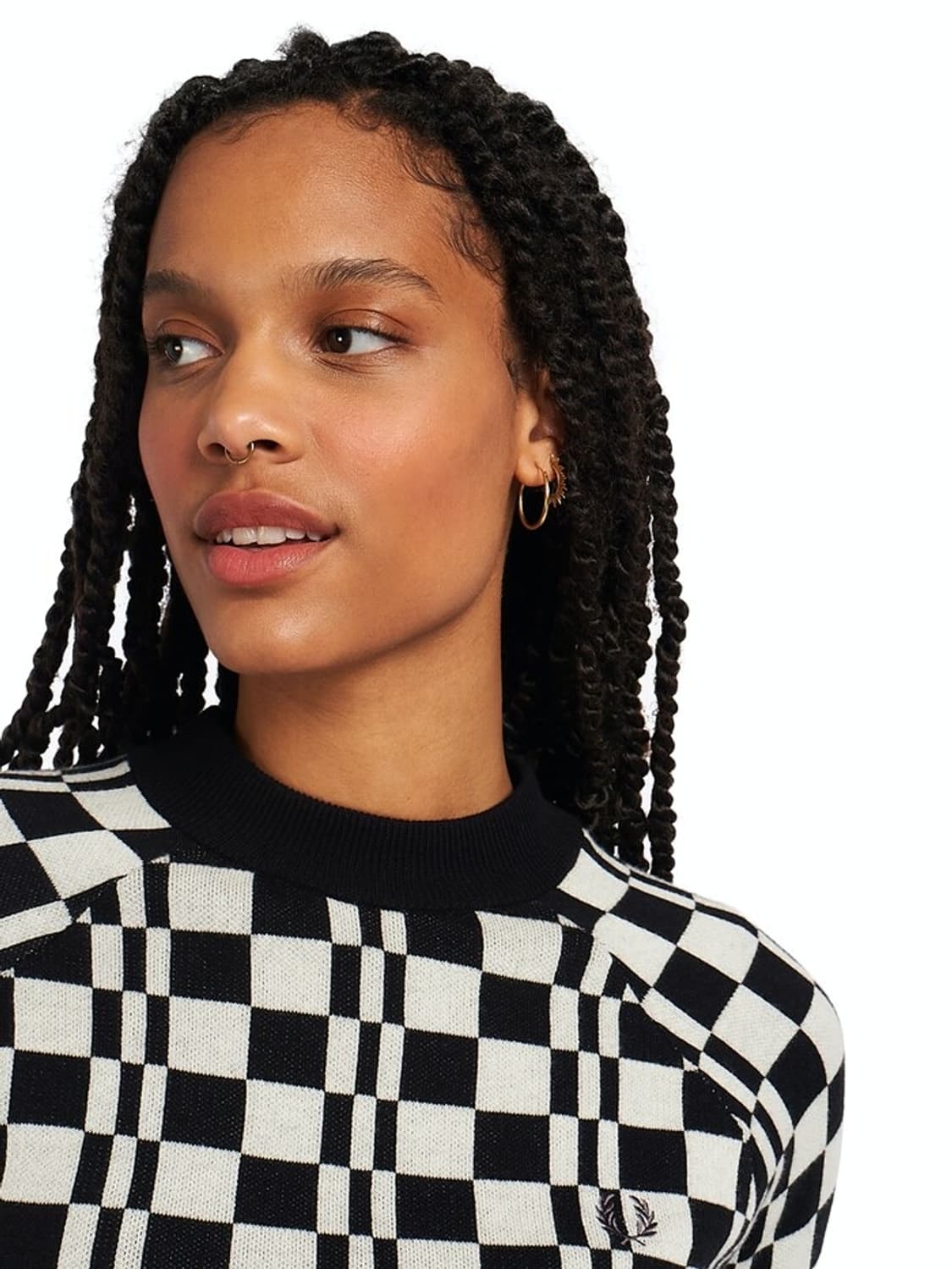 FRED PERRY Black Checks Top 상품이미지5