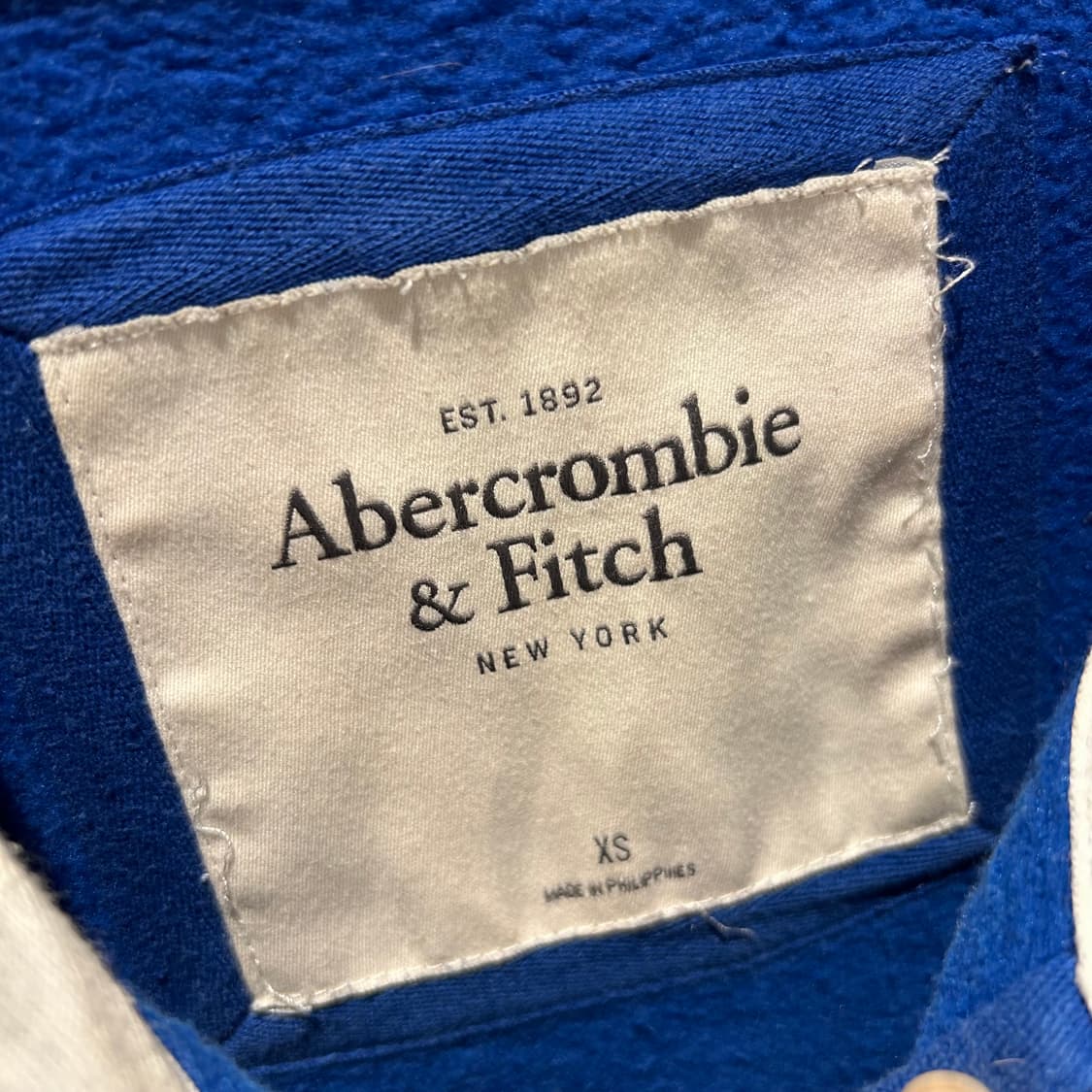 Abecrombie Blue Zip-Up Hoodie 상품이미지9