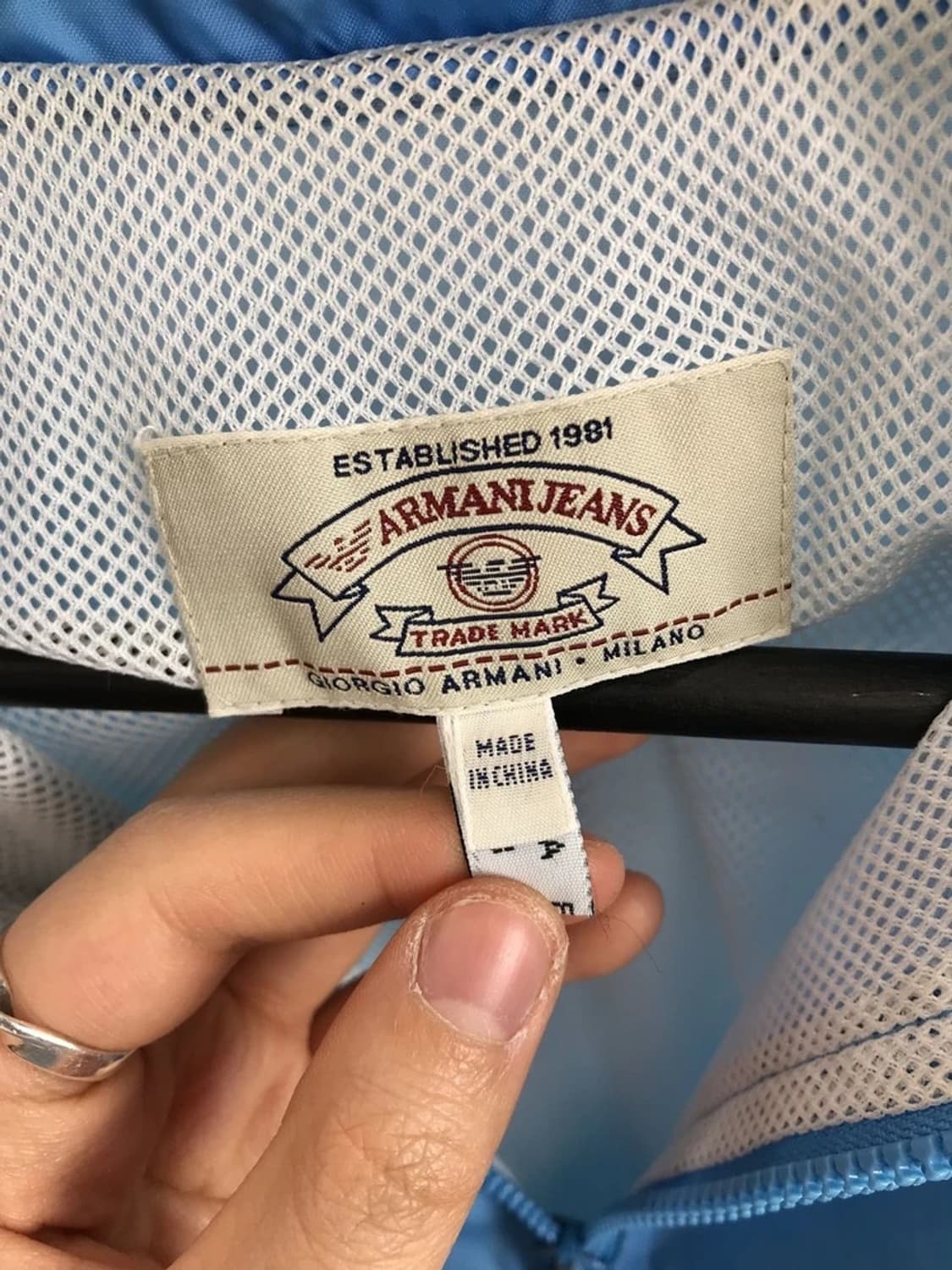 Armani Jeans Light Blue Windbreaker 상품이미지6