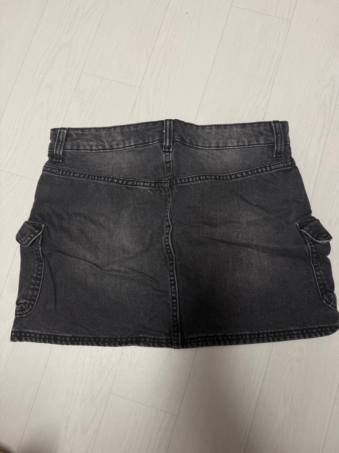 Hm 워싱 카고 치마 그레이 상품이미지2