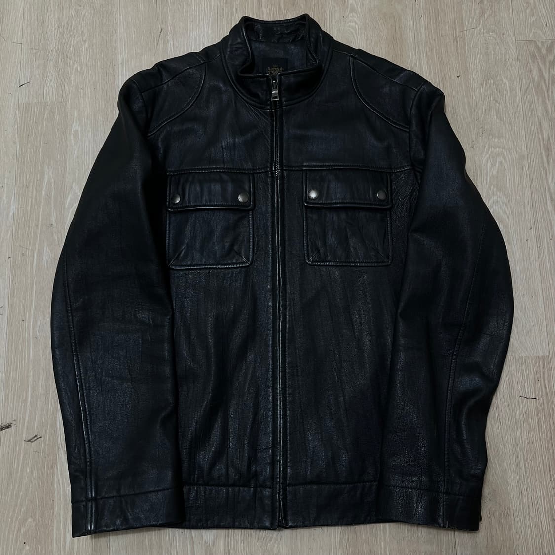 NII 남성 천연 양가죽 싱글 라이더 가죽자켓 M(95) 상품이미지1
