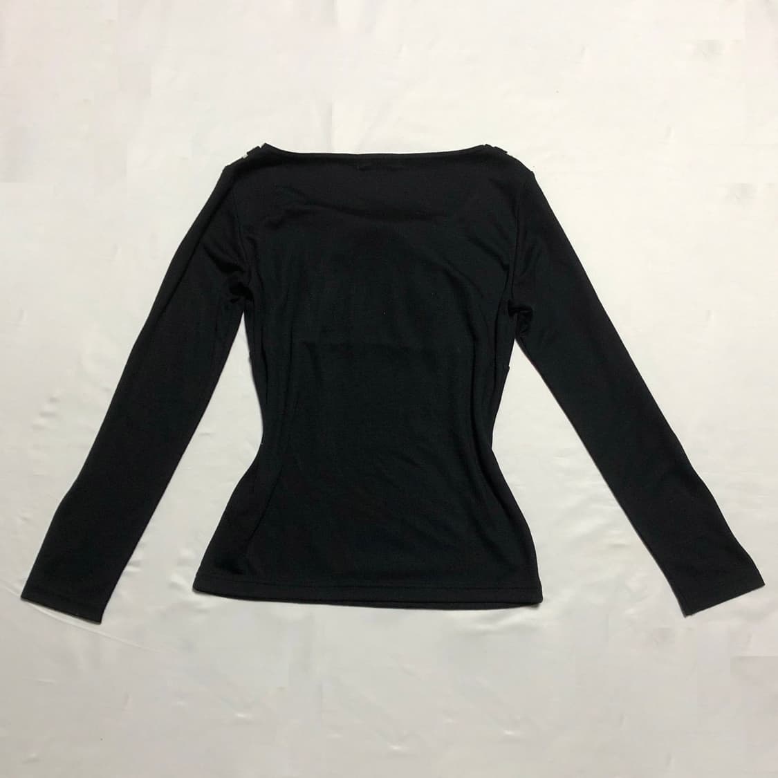 리본 레이스 탑 블랙 상품이미지3