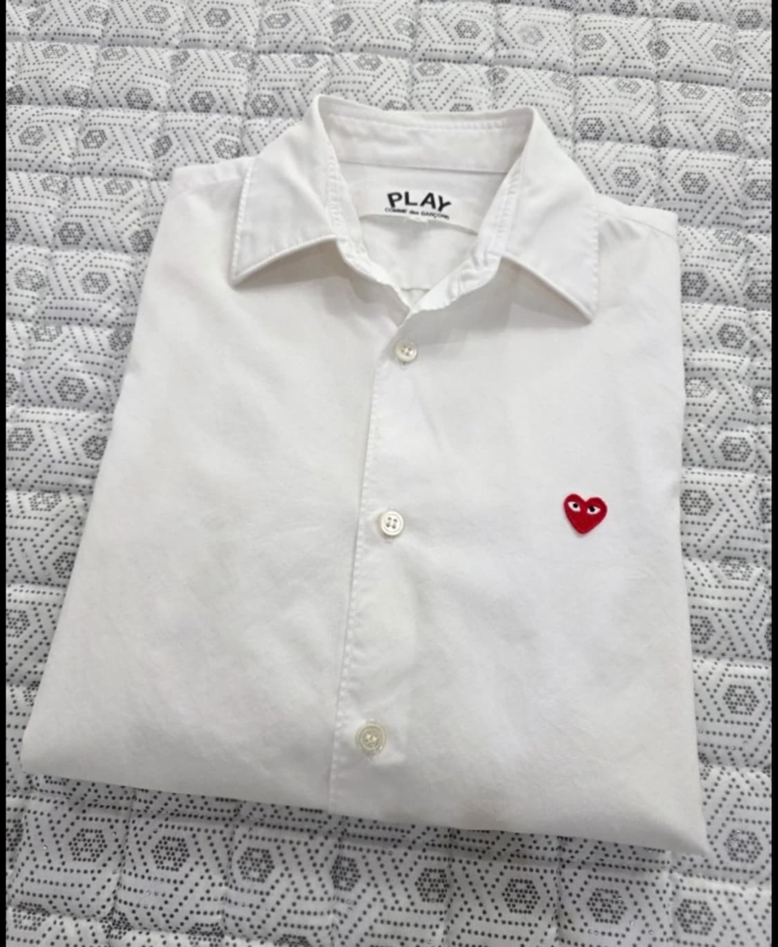 꼼데가르송 PLAY 화이트 셔츠 ~55 상품이미지5