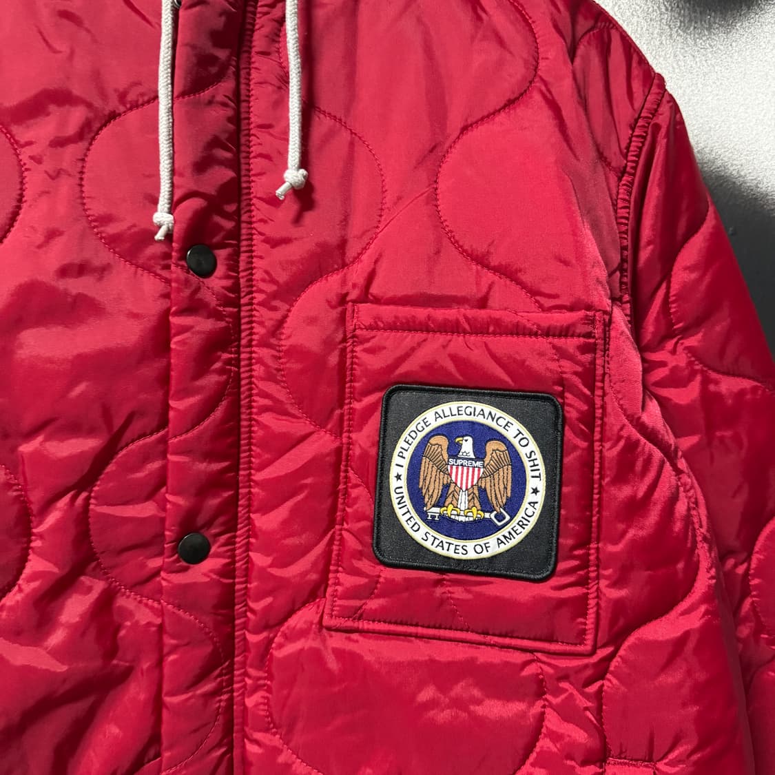 17FW 슈프림 퀼티드 라이너 후드 자켓 상품이미지3