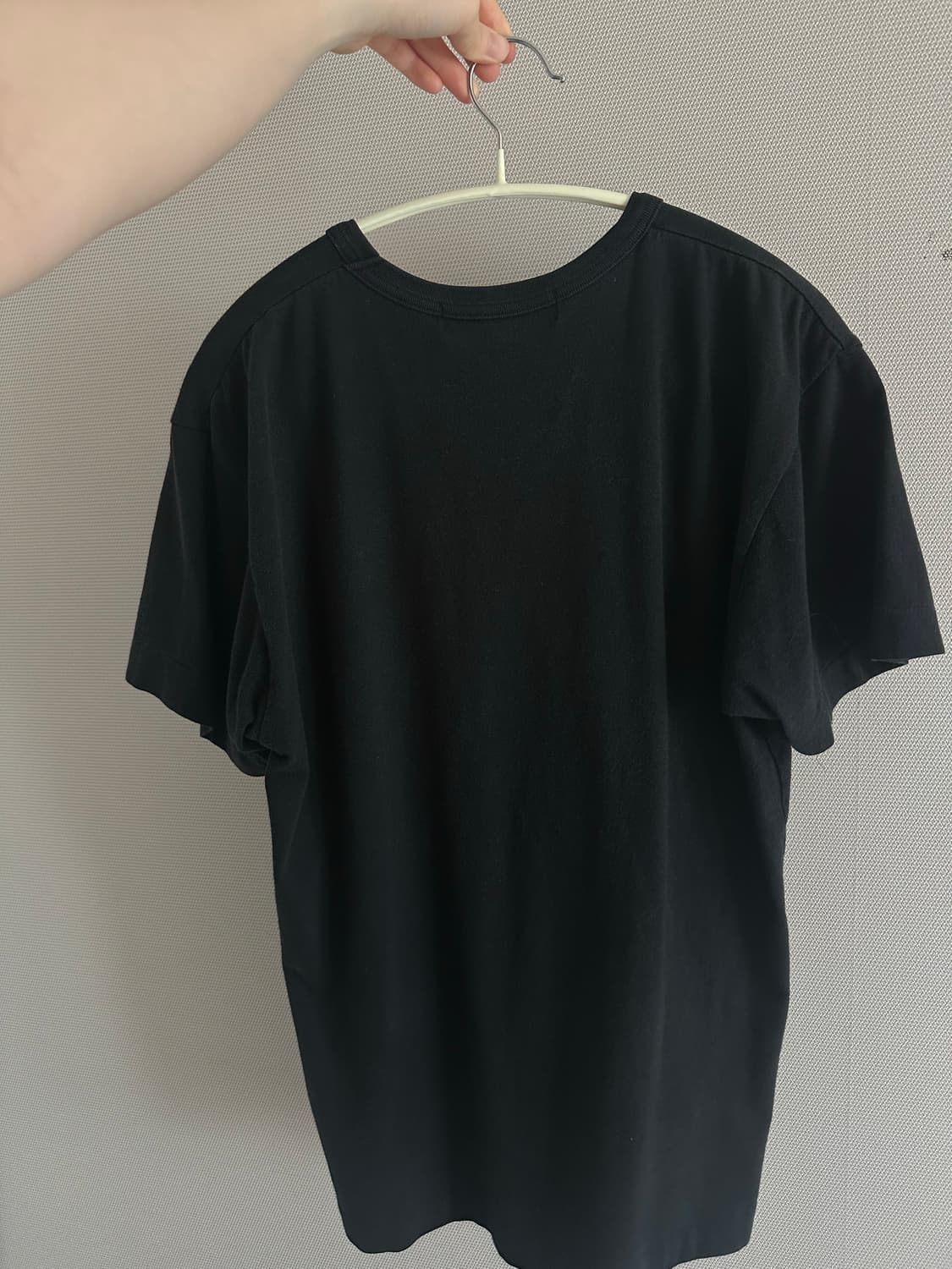 꼼데가르송 CDG 로고 반팔티 블랙 M 상품이미지2