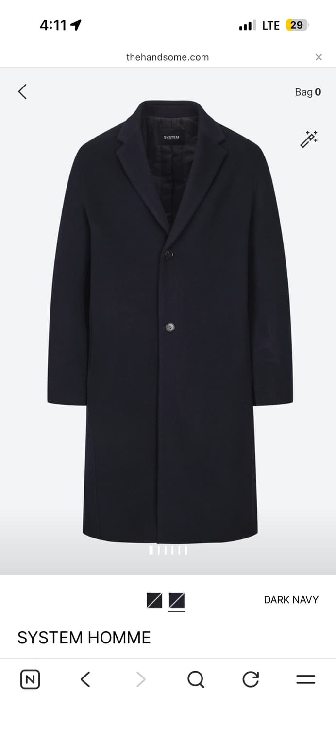 [새상품] 시스템옴므 코트 110사이즈 상품이미지3