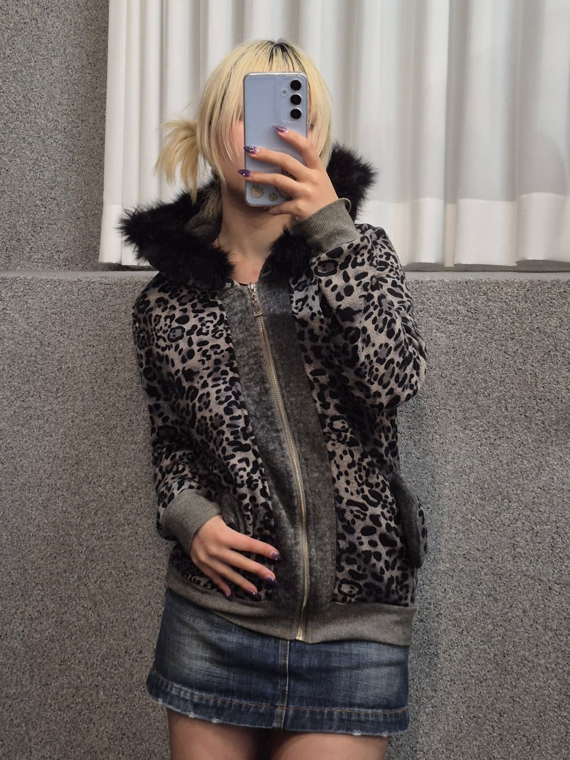 LEOPARD FUR ZIPUP 상품이미지2