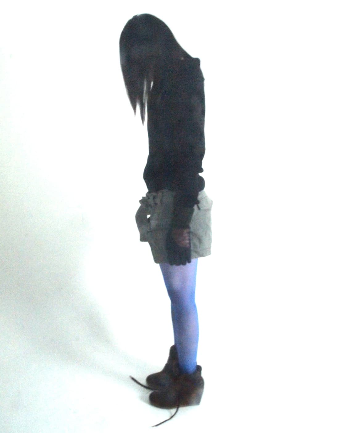 Sisley navy knit/corduroy zip-up jacket 상품이미지7