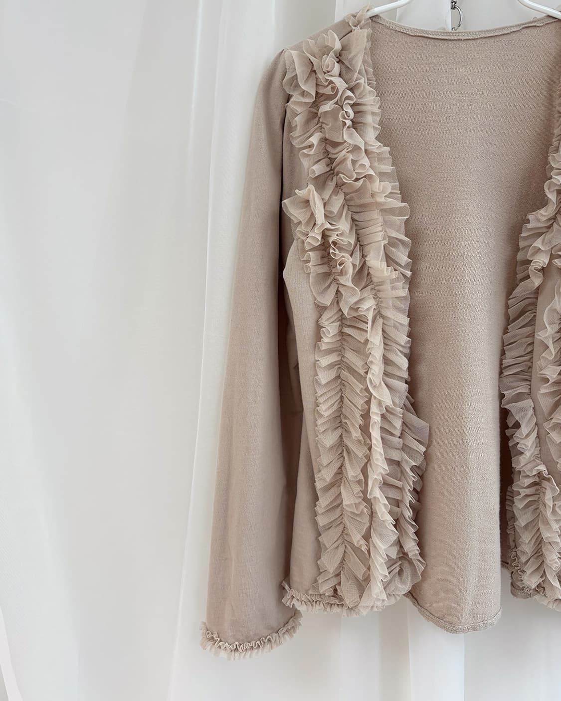 dew frill romantic designed cardigan 상품이미지3