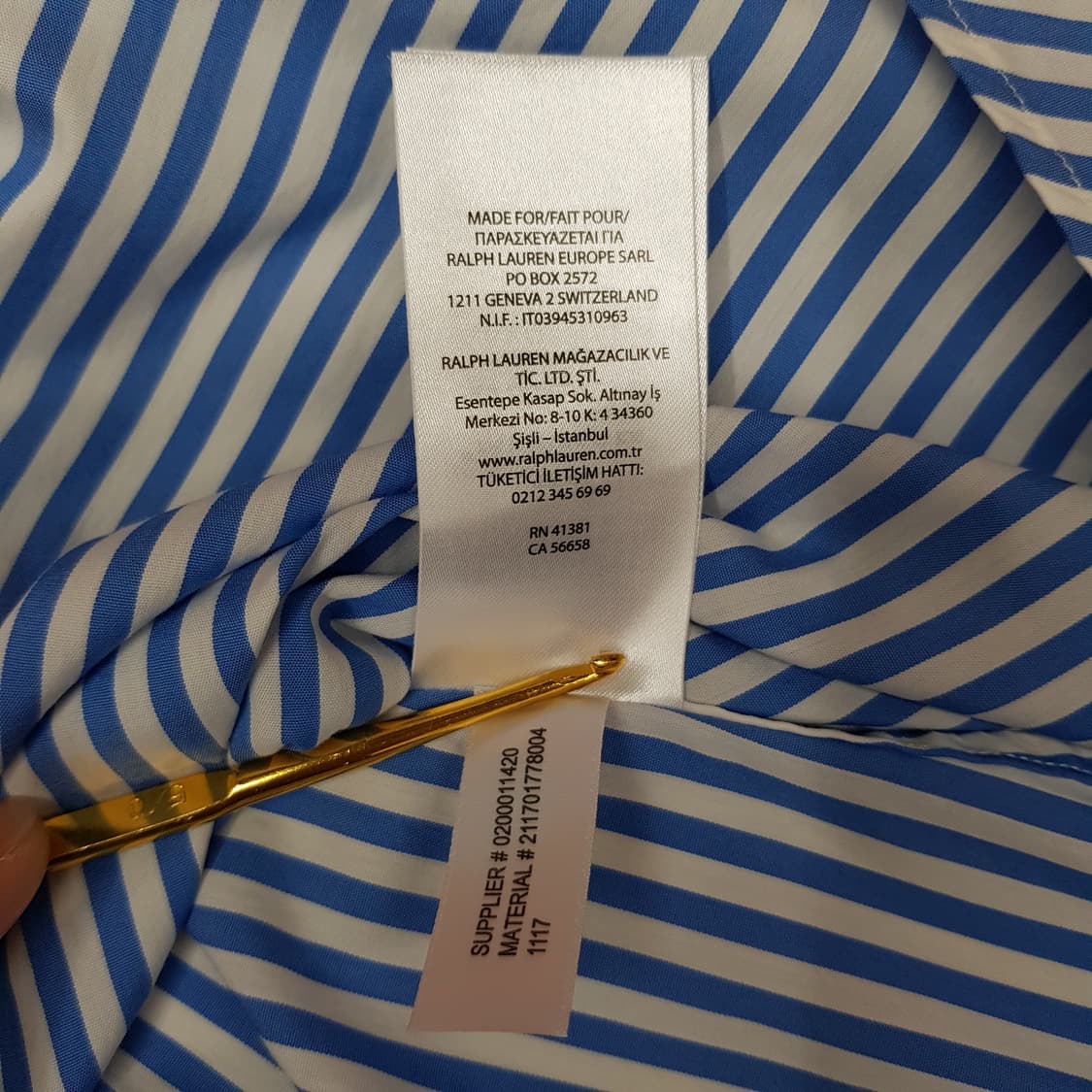 폴로 랄프로렌  스트라이프 셔츠 2사이즈 상품이미지8
