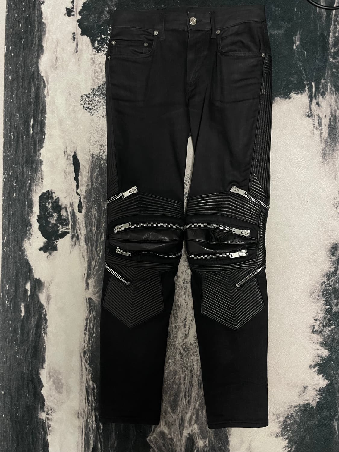 생로랑 14fw 레더패널진 상품이미지1