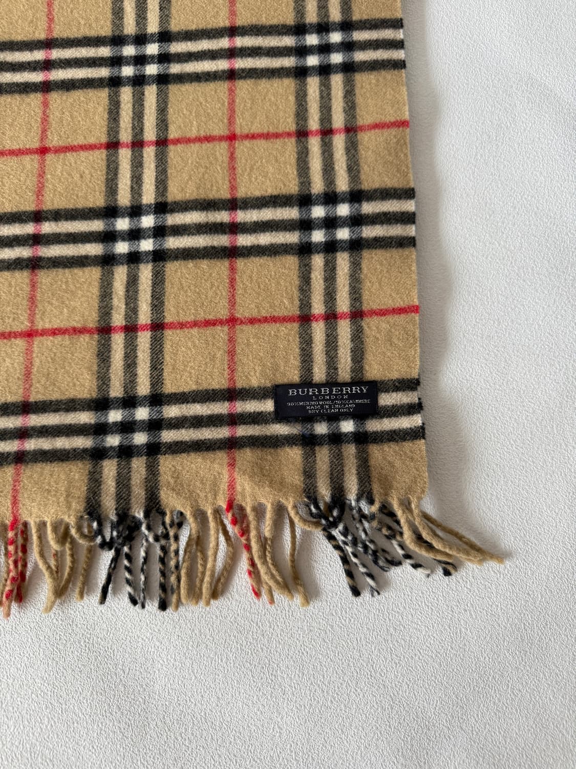 버버리(BURBERRY) 울&캐시미어 체크 머플러 상품이미지2