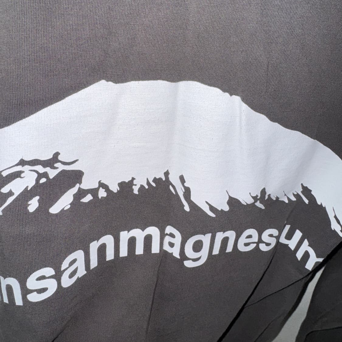 탄산마그네슘 롱슬리브 차콜  상품이미지3