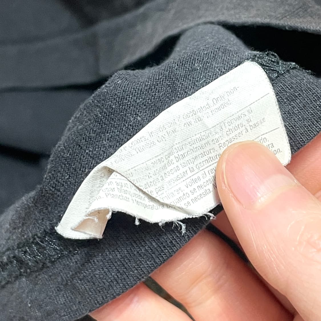 빈티지 스펠 프린팅 블랙 반팔티셔츠 남성2XL 상품이미지5