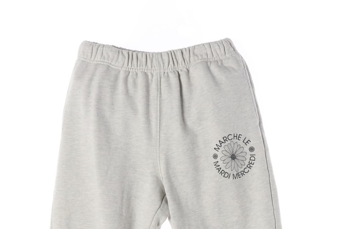 마르디 메크르디 플라워 로고 스웨트 조거 팬츠 오트밀 상품이미지3