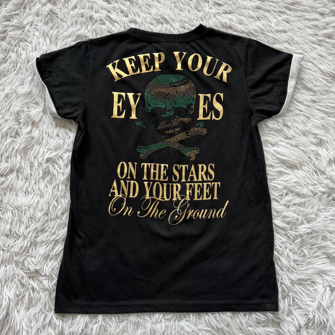 SHORH 일본빈티지 오리엔탈 크롭티 펑크 크롭티 반팔 XS 36 상품이미지3