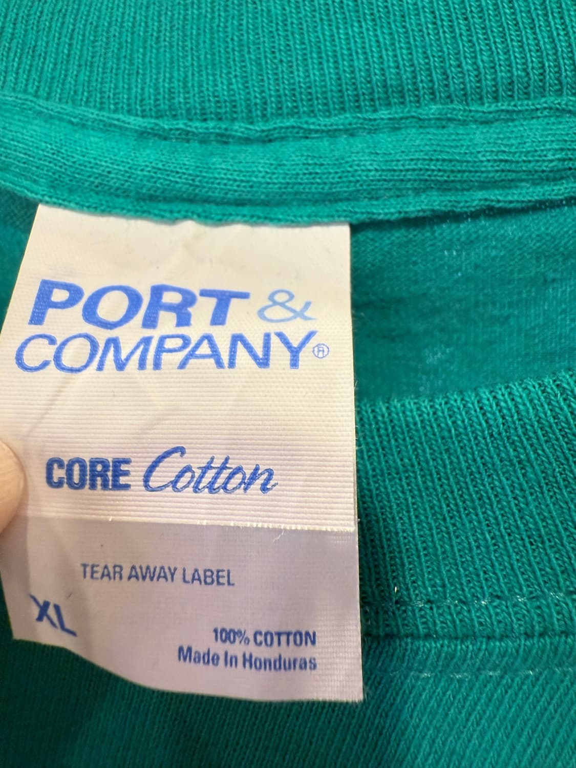 Port&Company 빈티지 반팔 티셔츠 그린 상품이미지2