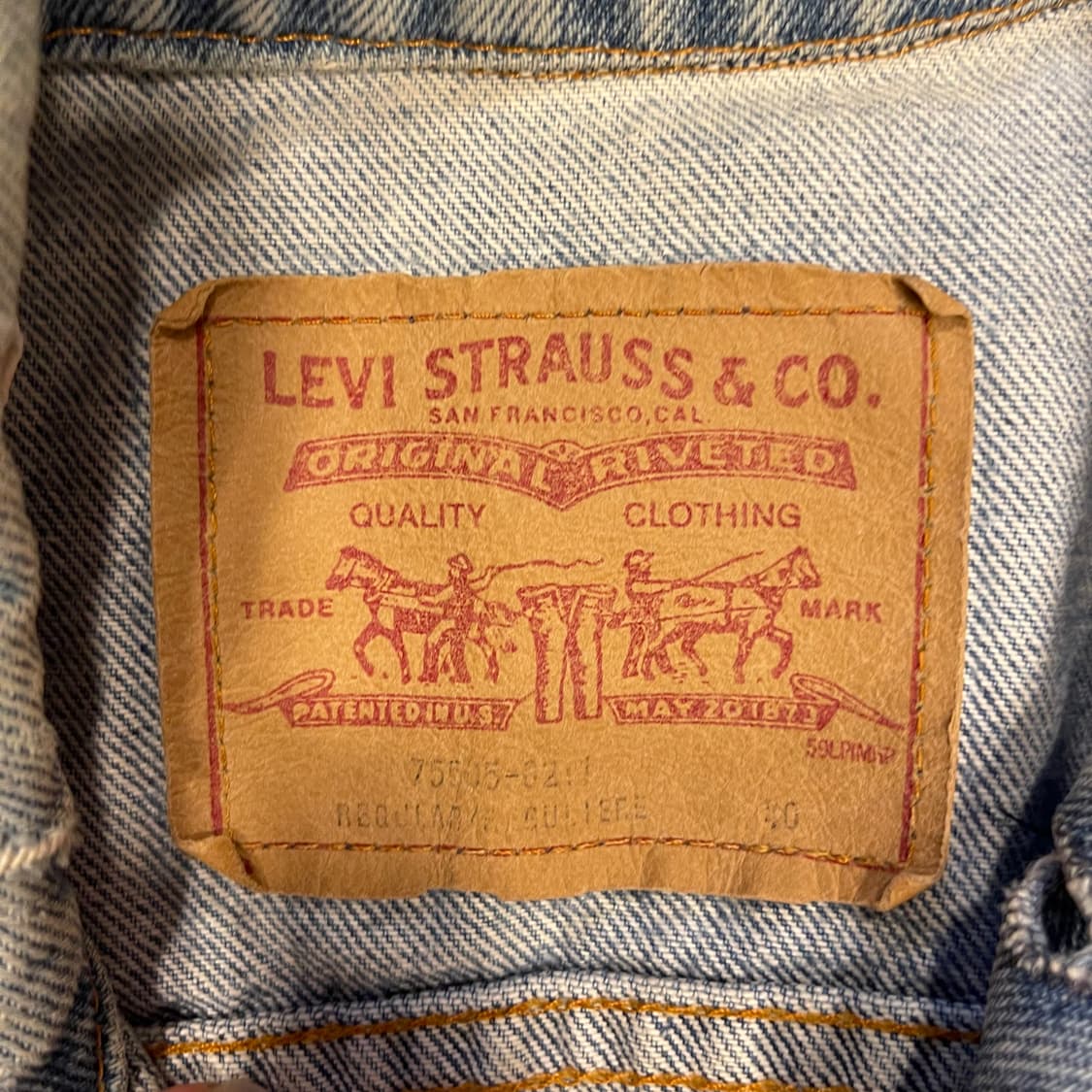 리바이스 워싱 연청자켓 L 상품이미지3