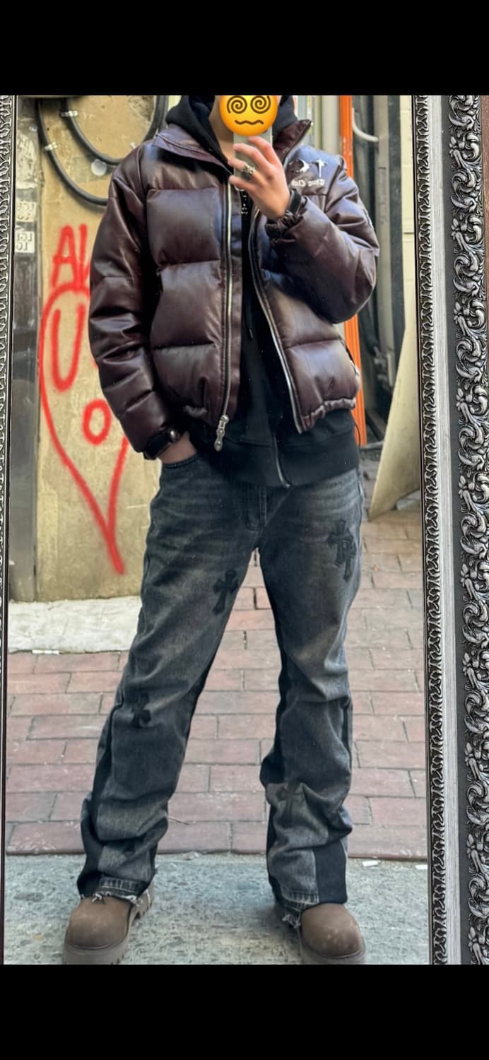 떠그클럽 패딩 퍼플 2사이즈 하자X 상품이미지6