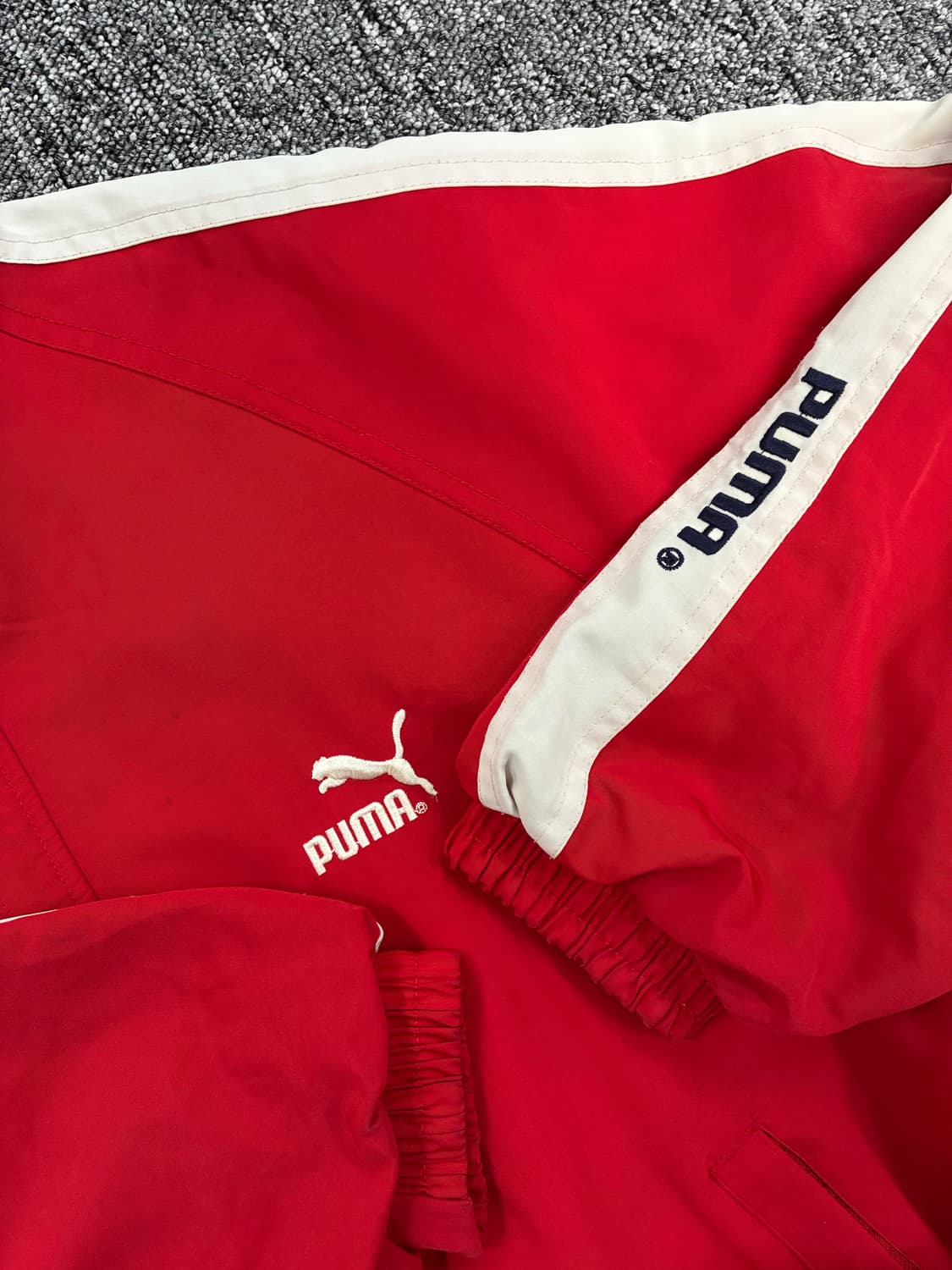 푸마 레드 사이드 라인 점퍼 상품이미지6