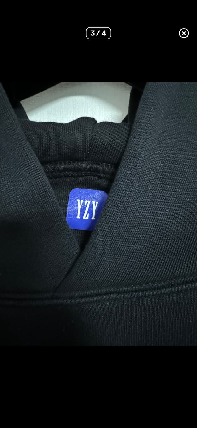 yzy gap 이지갭 퍼펙트후디 블랙 XXI 상품이미지3