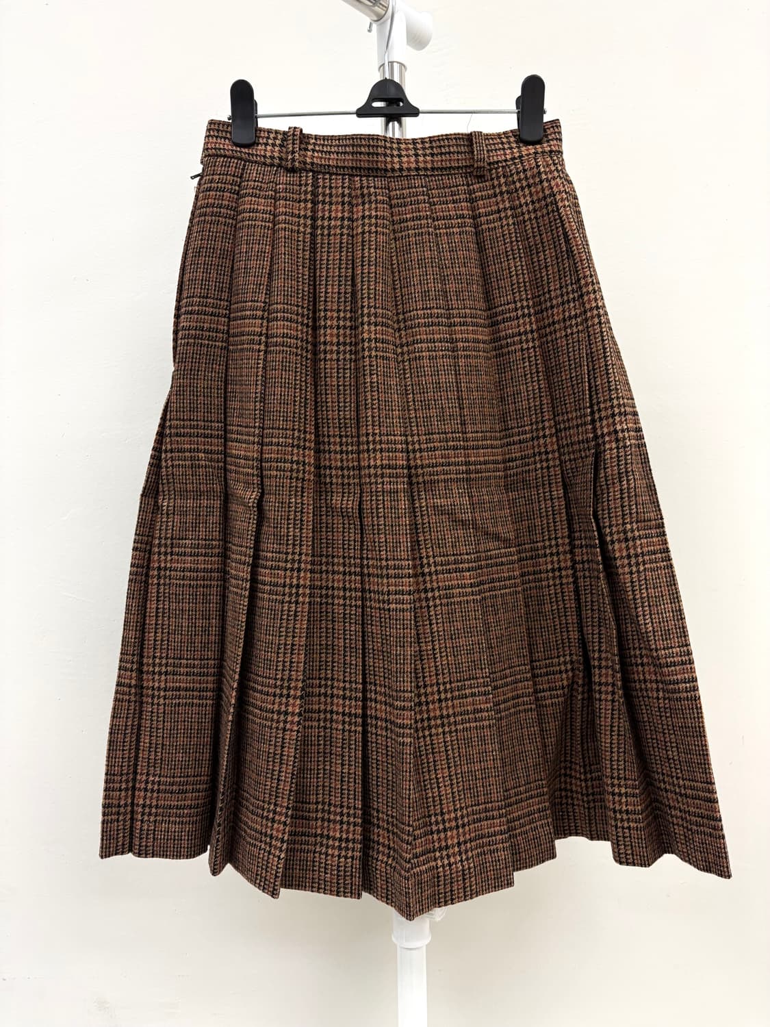 빈티지 브라운 플리츠 울 스커트 상품이미지3