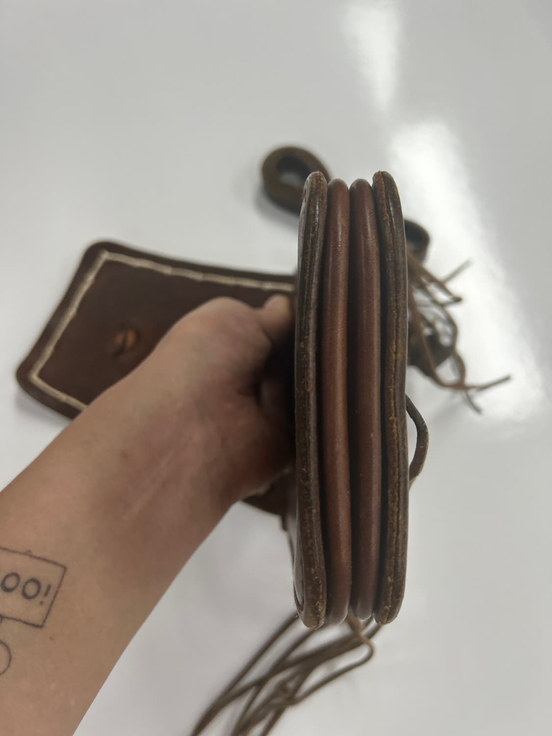 goros 고로스 새들레더 20콘초 크로스 메디슨백 상품이미지6