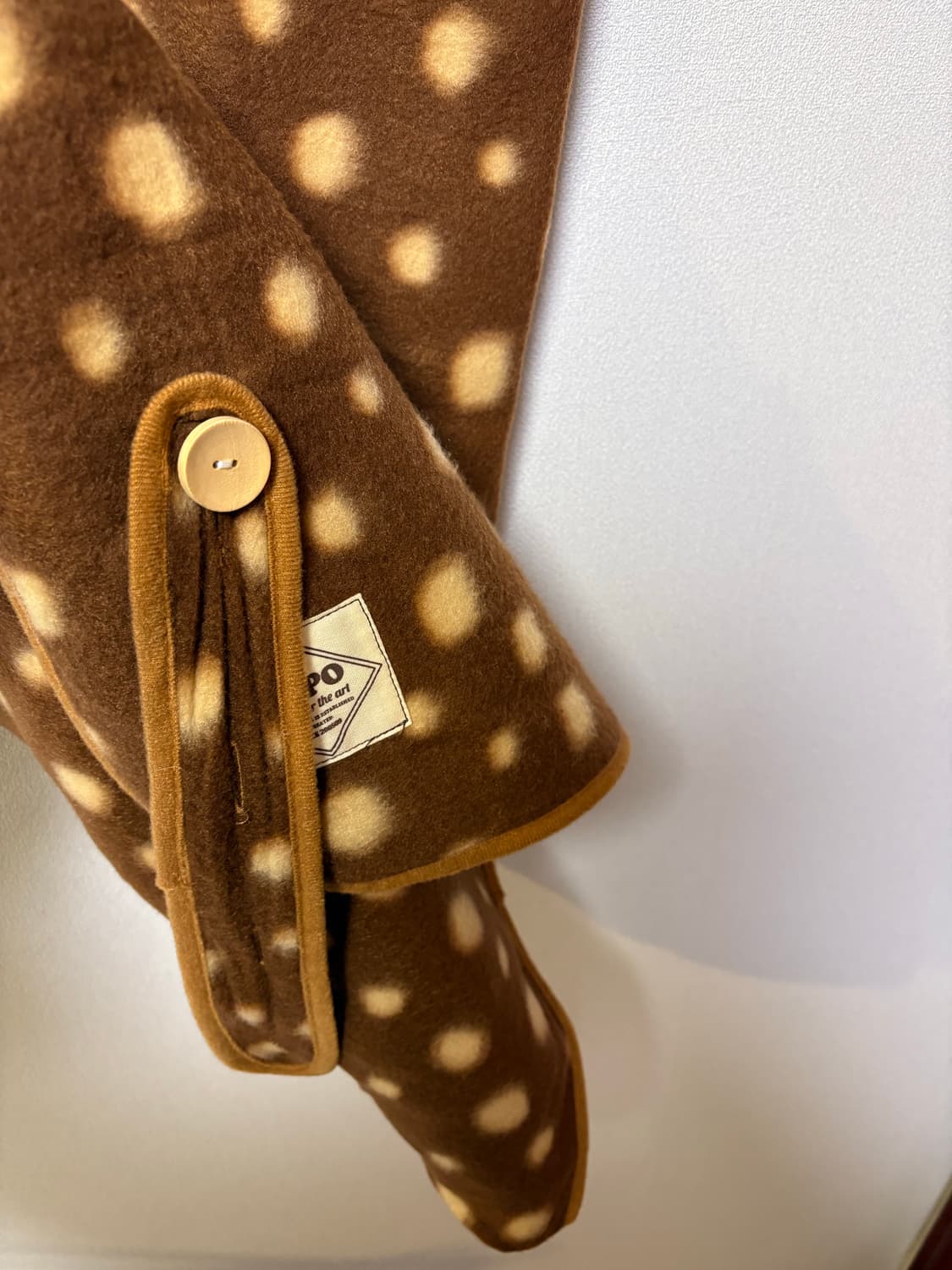 브라운 도트 후리스 담요 리락쿠마 키티 일본 빈티지 모리걸 상품이미지4