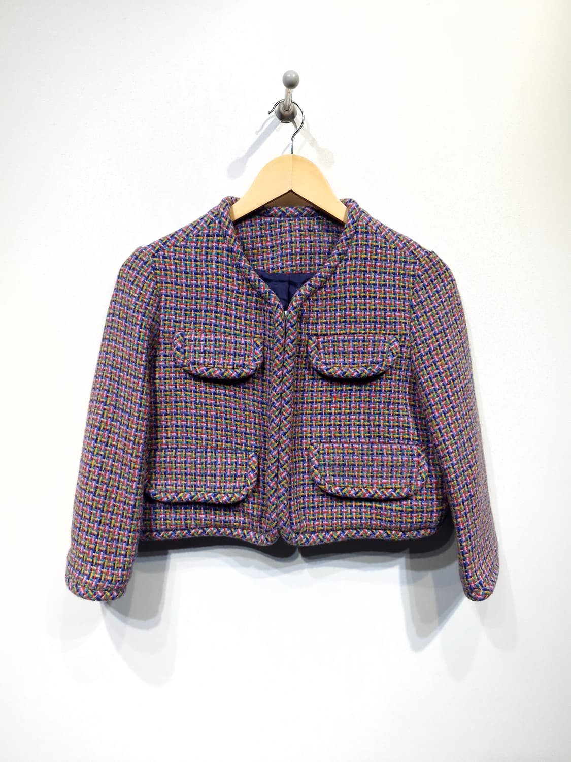 FRECKLE 프레클 메이드 헤리스 트위드 크롭 재킷 상품이미지3