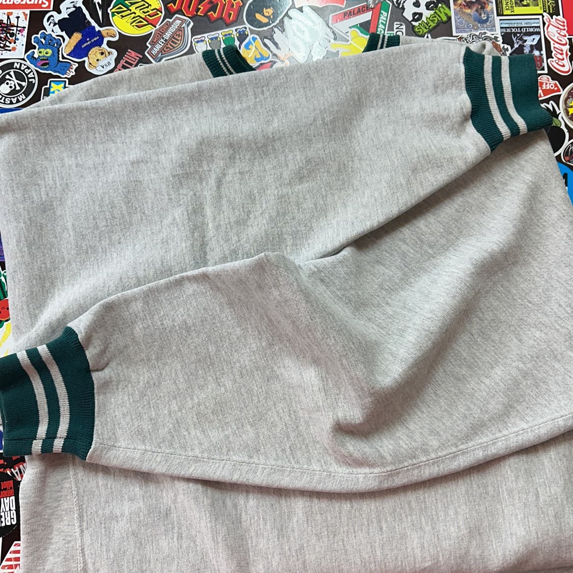 90s USA 챔피온 리버스위브 링거 스웻셔츠 XL 상품이미지6