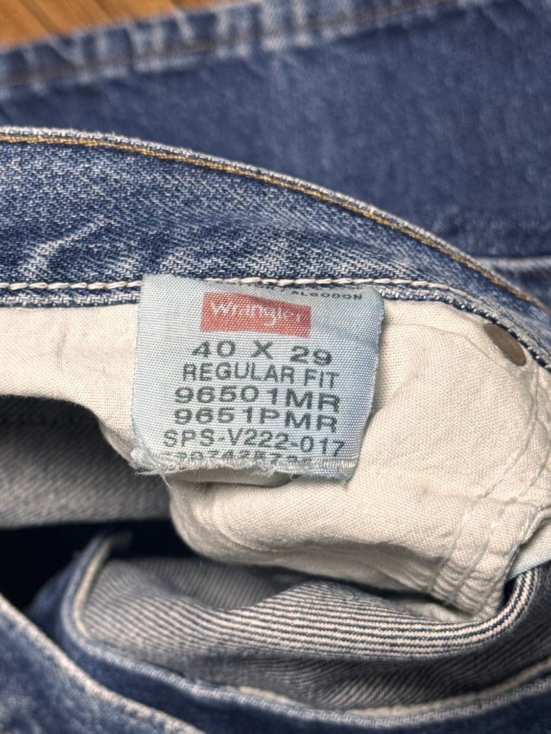 랭글러 진청 워싱 데님 팬츠 상품이미지6