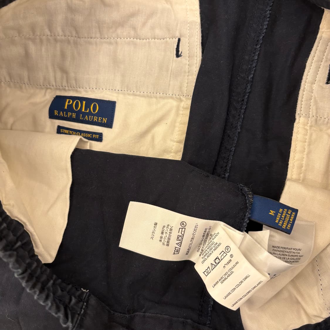 폴로 랄프로렌 네이비 드로우스트링 코튼 팬츠 상품이미지4