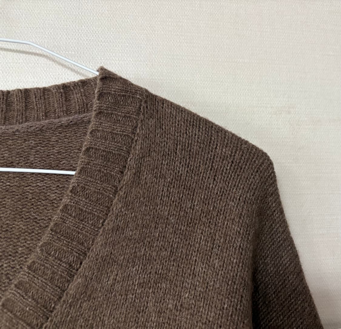 브라운 가디건+유니클로 치마 상품이미지2