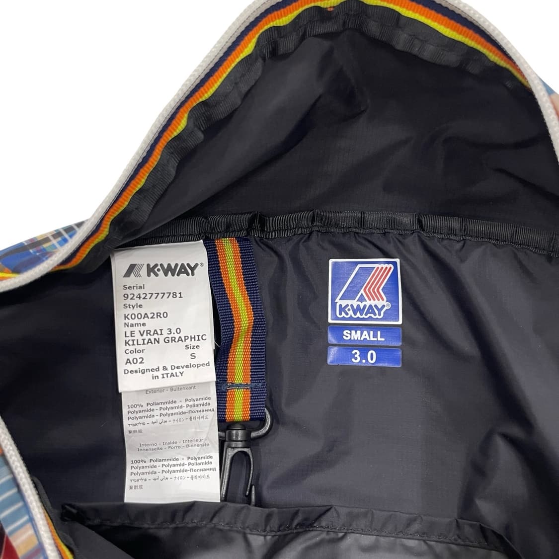 KWAY 까웨 르브레 체크 웨이스트백 힙색 가방 상품이미지4