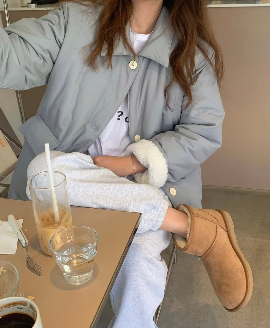 프리티영띵 패딩점퍼 아이보리 상품이미지3