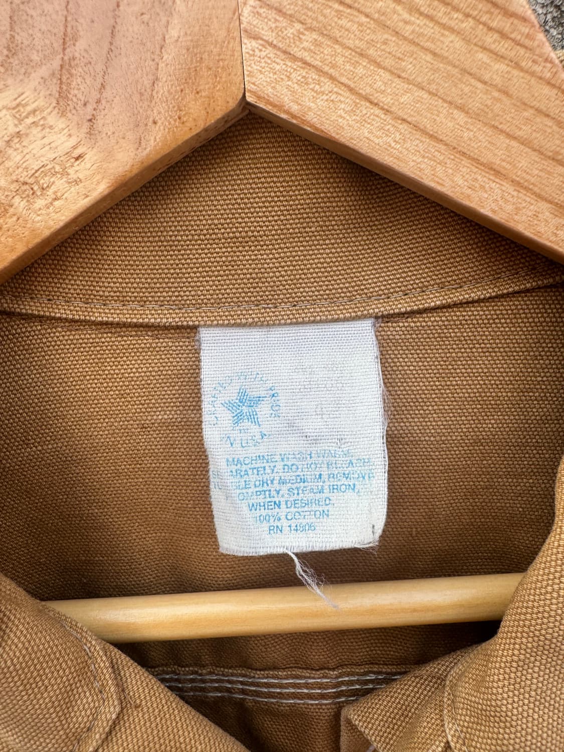 80s 칼하트 빈티지 캔버스 코튼 페이딩 트러커 자켓 42 상품이미지6