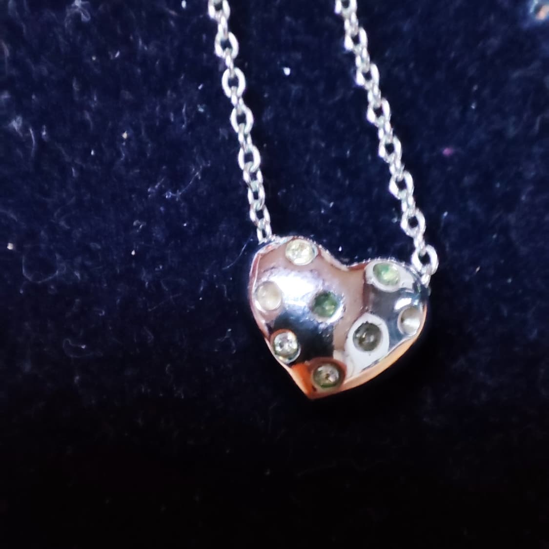 스와로브스키 볼드 하트 양면 목걸이 상품이미지5