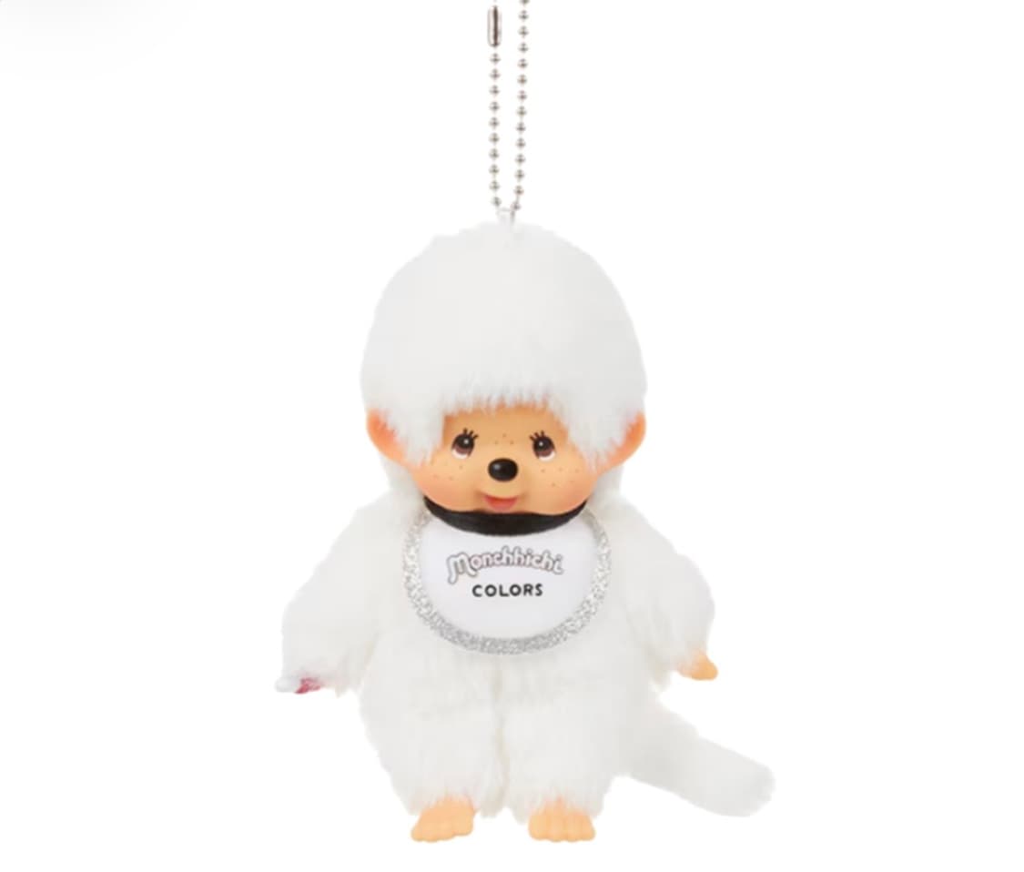 몬치치 컬러스 키 체인 화이트 상품이미지1