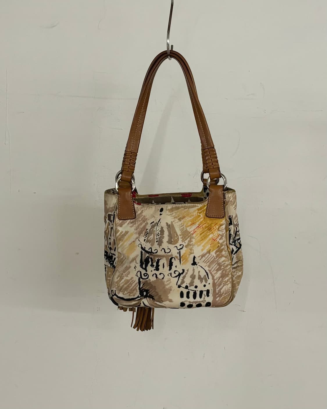 프라다 브라운 베네치아 패턴 미니 핸드백  상품이미지4