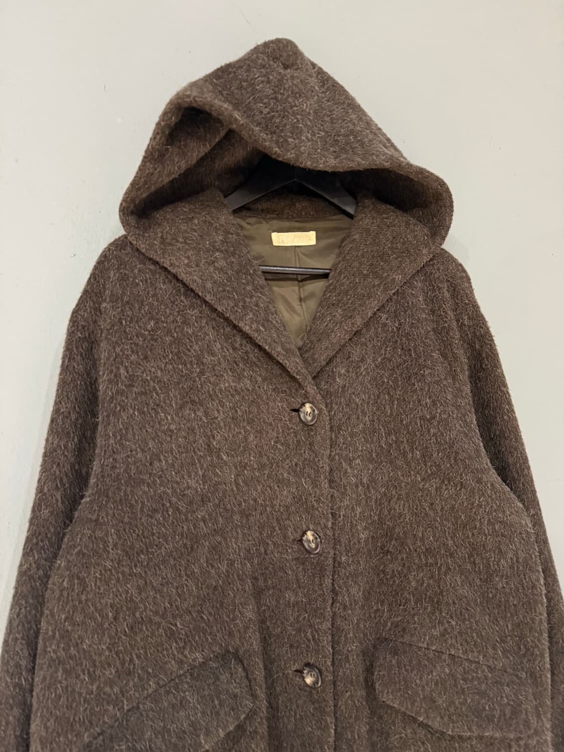Mohair blend hood coat 상품이미지7