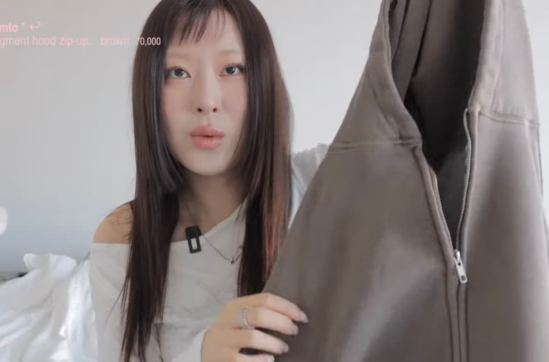 Blemto 피그먼트 후드집업 (brown) 상품이미지10