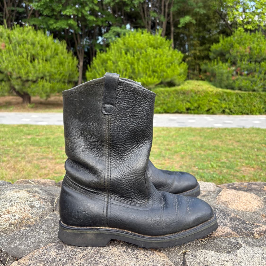 굿이어 Goodyear 블랙 플레인 웨스턴 부츠 상품이미지4