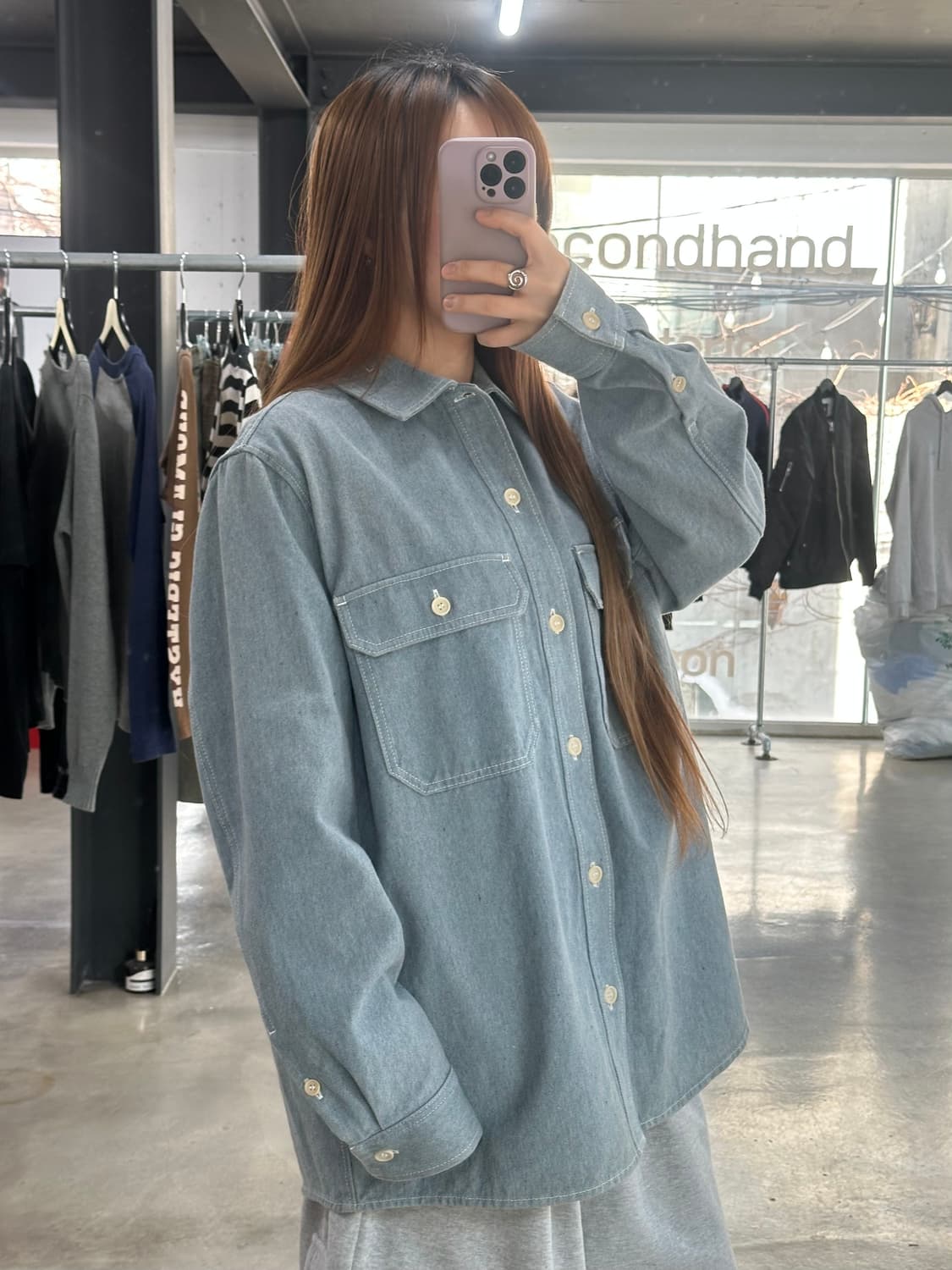 코스 릴렉시드 코튼 포켓 헤비셔츠 상품이미지2