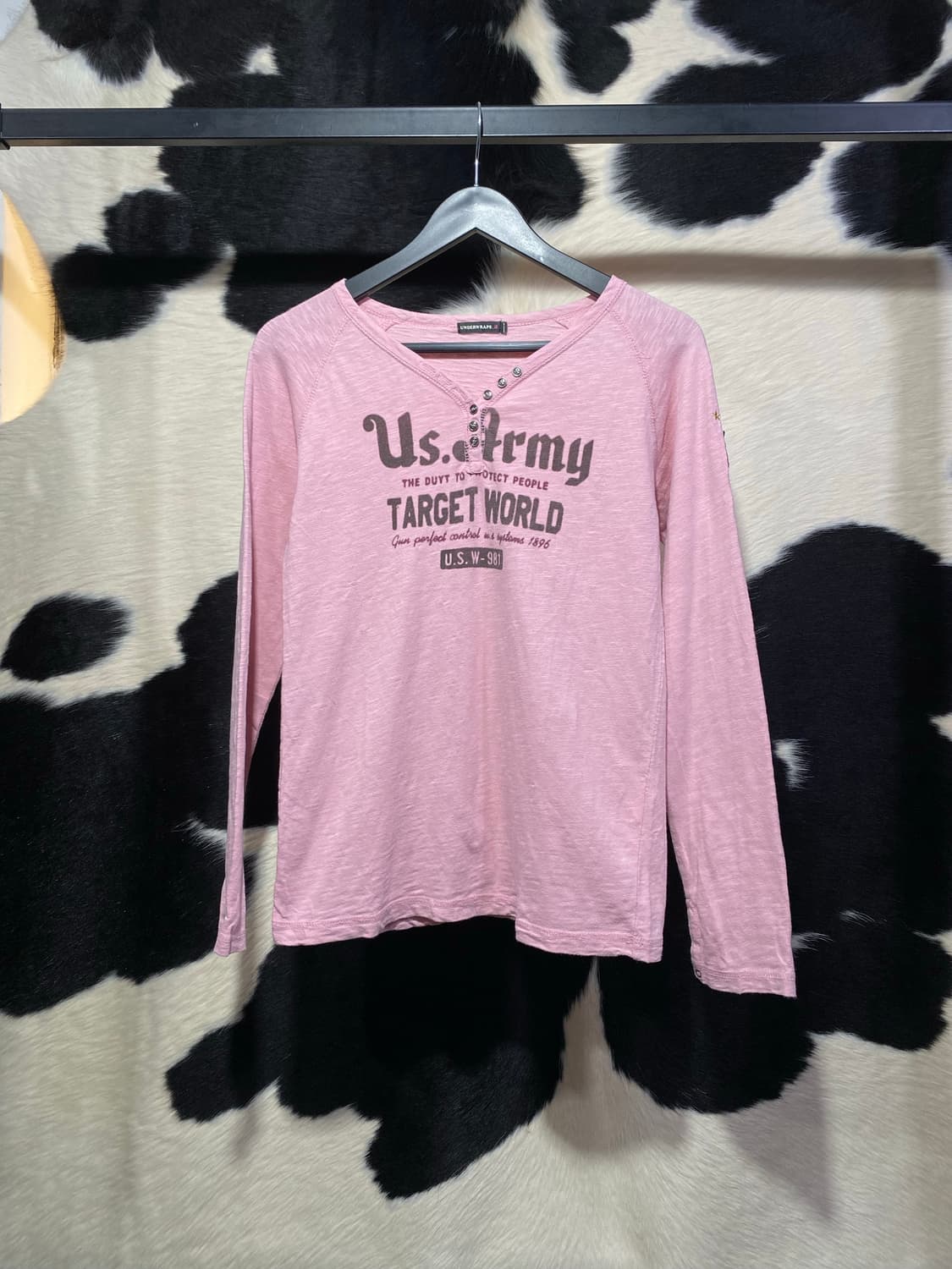 Underwraps 빈티지 레터링 롱슬리브 상품이미지2