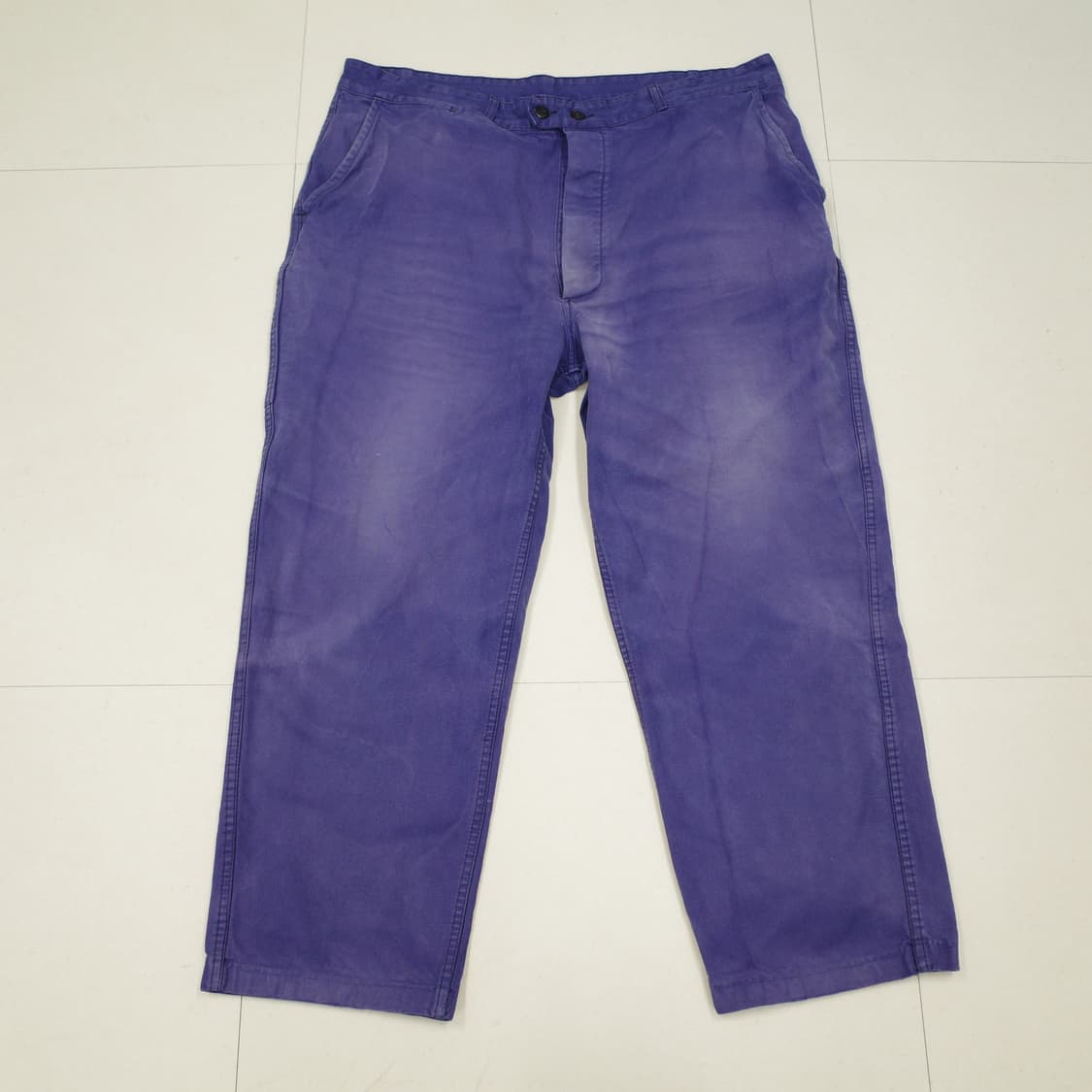 80s 프렌치 Barbe Bleue 페이디드 워크 팬츠 36 상품이미지1