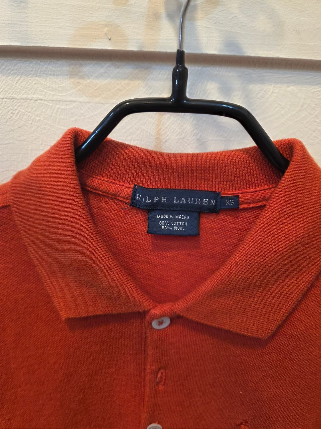 랄프로렌 오렌지색 폴로 니트 XS 상품이미지1