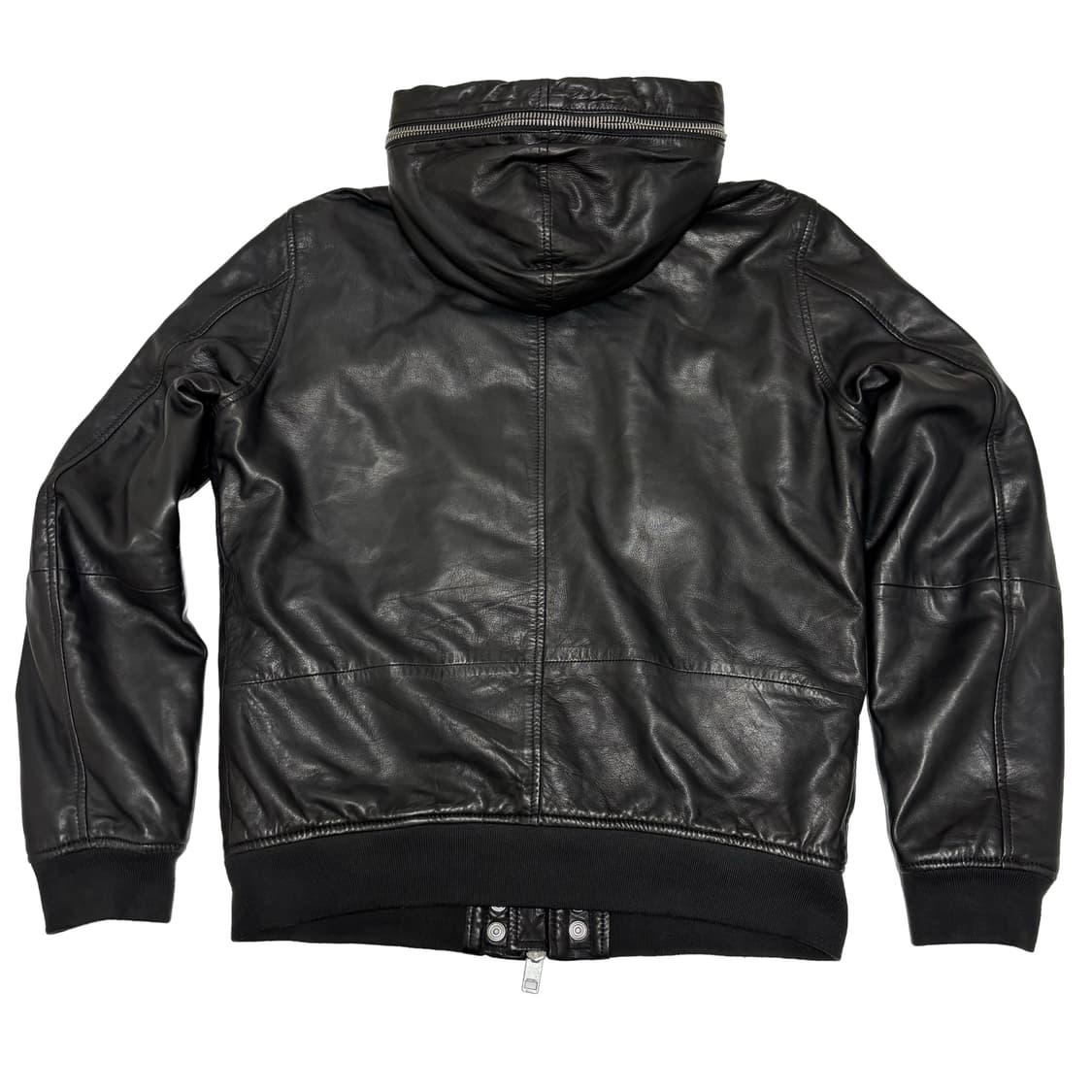 디젤(DIESEL) 램스킨 후드 레더 자켓 상품이미지8