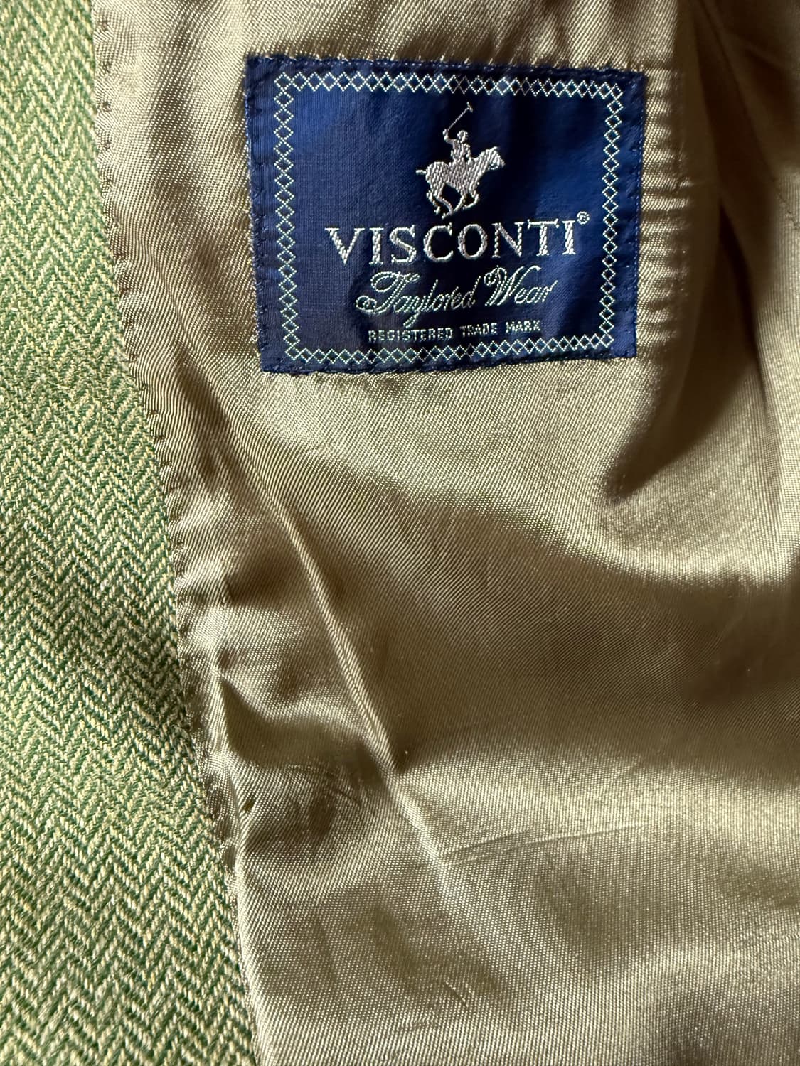Visconti 그린 헤링본 블레이저(XL) 상품이미지5