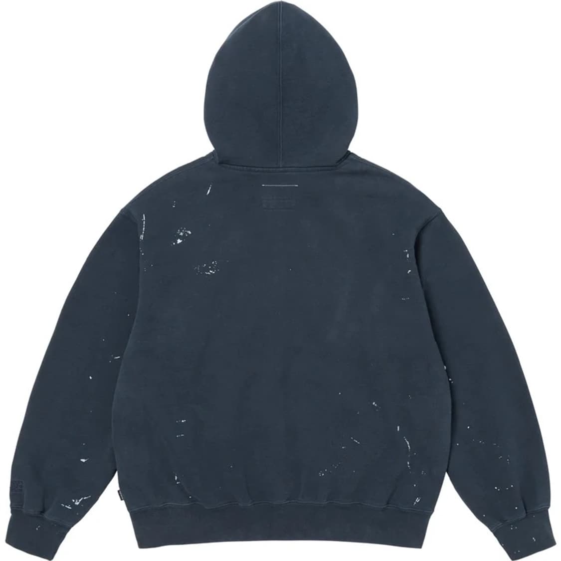 슈프림 x MM6 메종 마르지엘라 박스로고 집업 후드 스웨트셔츠 네이비 상품이미지2