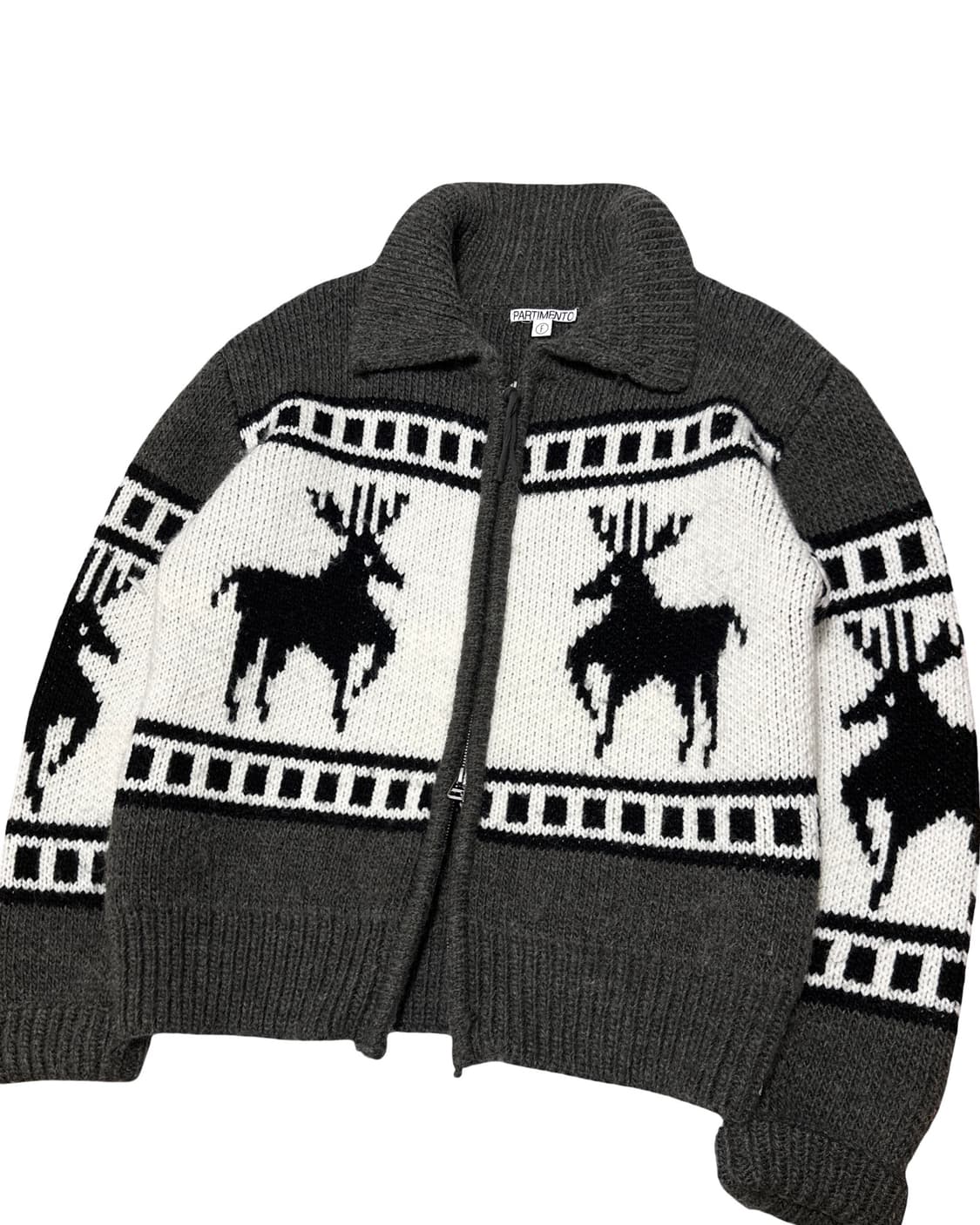 파르티멘토 노르딕 투웨이 니트집업 상품이미지3